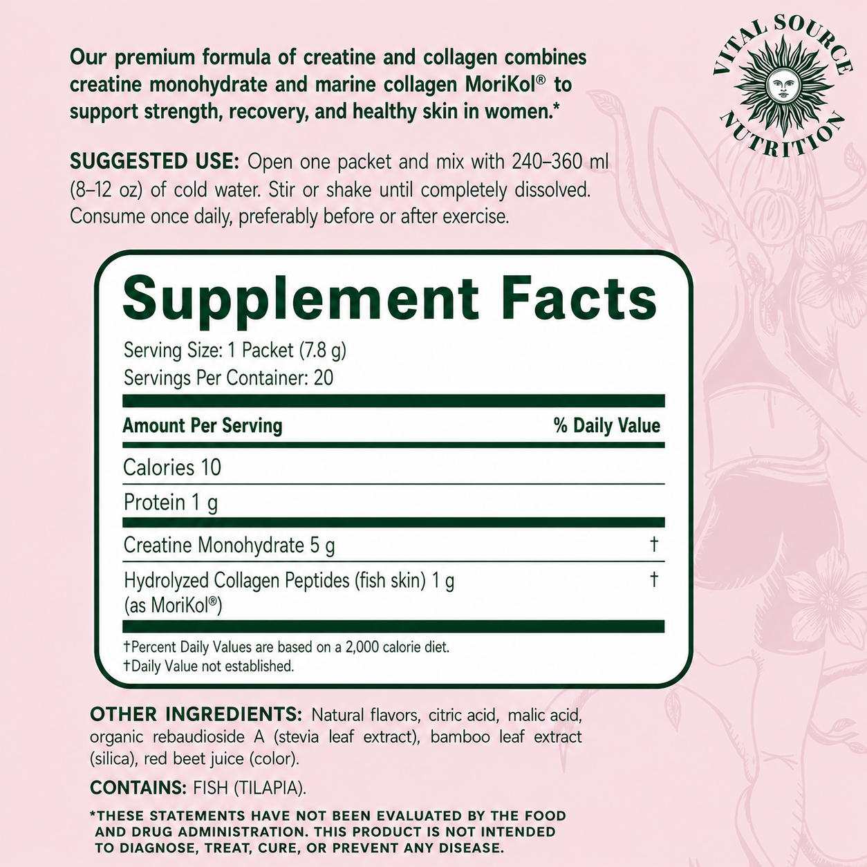 FleXi™ Creatine and Collagen Single-Serve Sachets