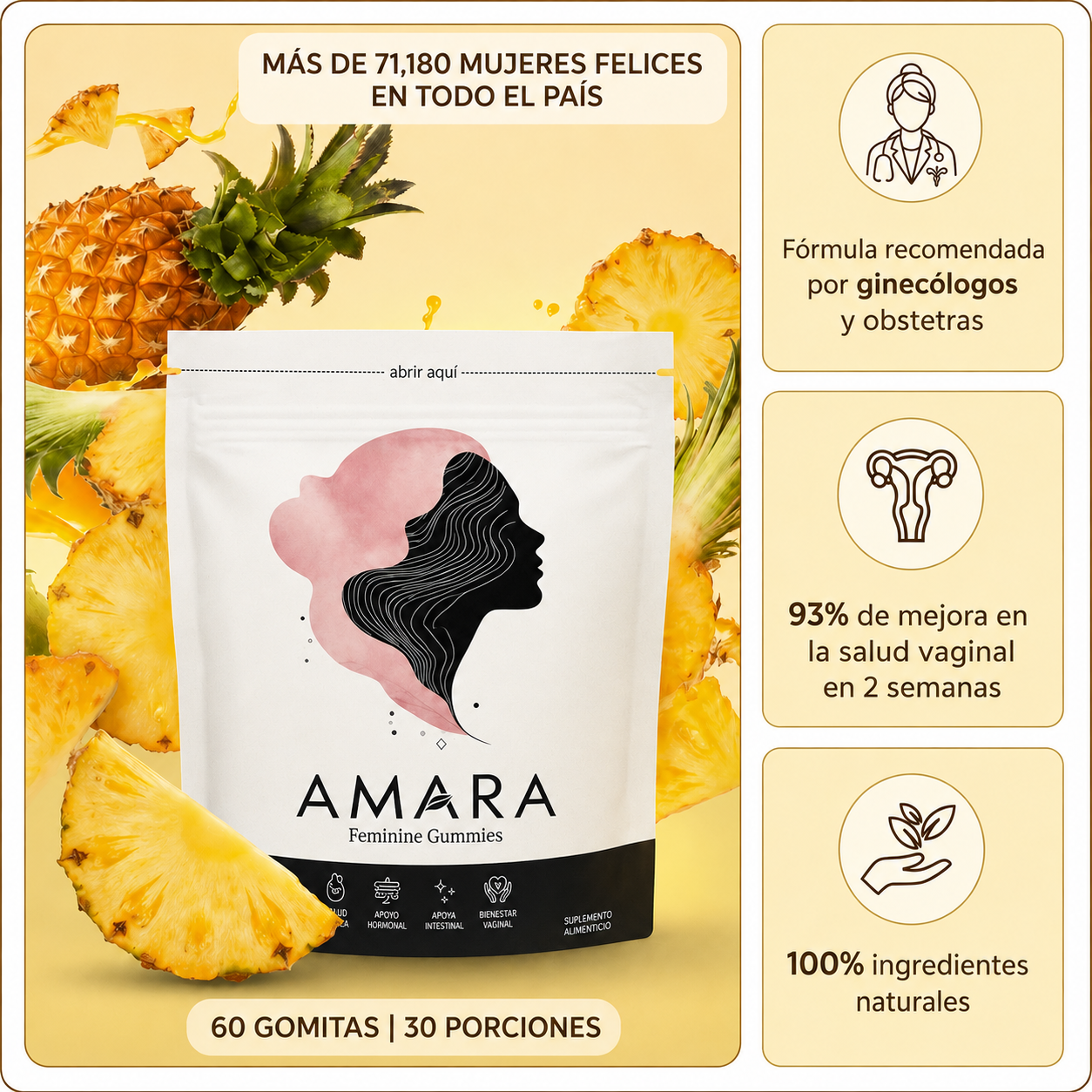 Amara - Gomitas para el Equilibrio Femenino