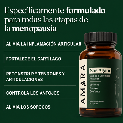 She Again - Cápsulas para el Dolor Articular de la Menopausia