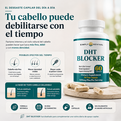 DHT BLOCKER / Fórmula Botánica para el Cuidado y Fortalecimiento del Cabello