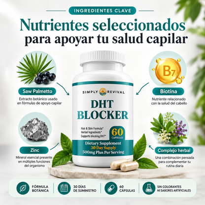 DHT BLOCKER / Fórmula Botánica para el Cuidado y Fortalecimiento del Cabello