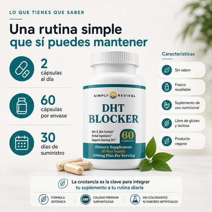 DHT BLOCKER / Fórmula Botánica para el Cuidado y Fortalecimiento del Cabello