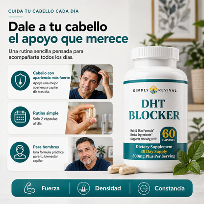 DHT BLOCKER / Fórmula Botánica para el Cuidado y Fortalecimiento del Cabello