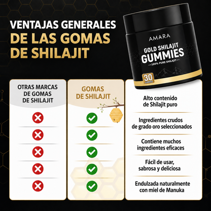 Suplemento de Shilajit Puro del Himalaya para Hombres