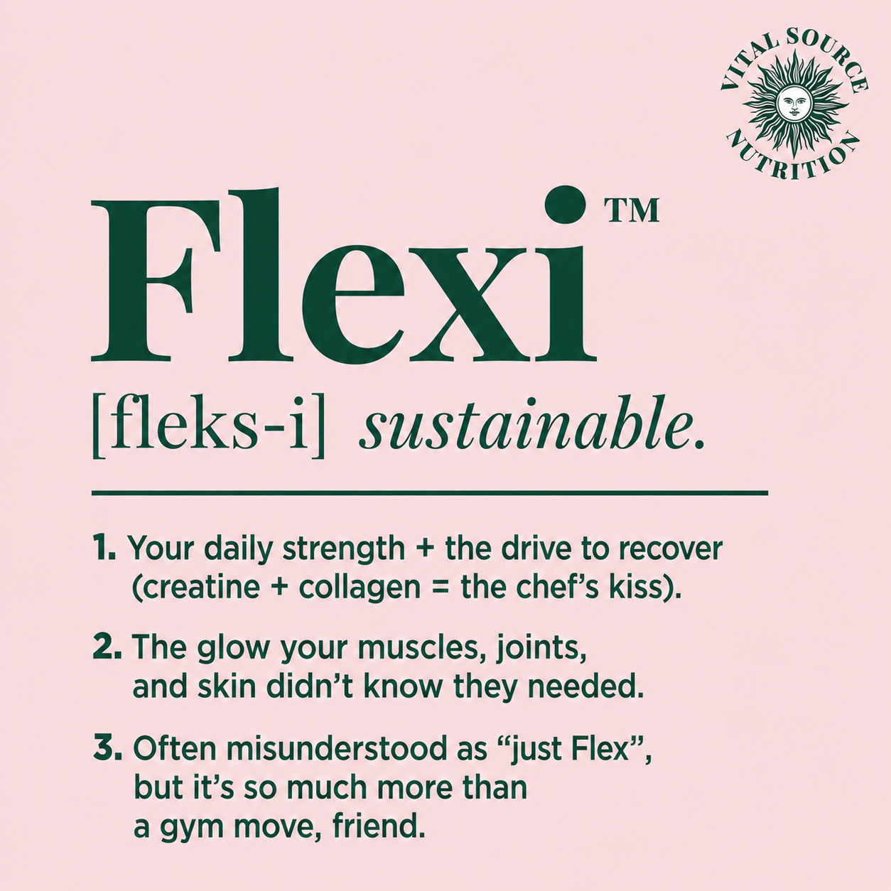 FleXi™ Creatine and Collagen Single-Serve Sachets