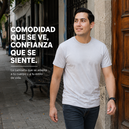 Camiseta Clásica de Cuello Redondo