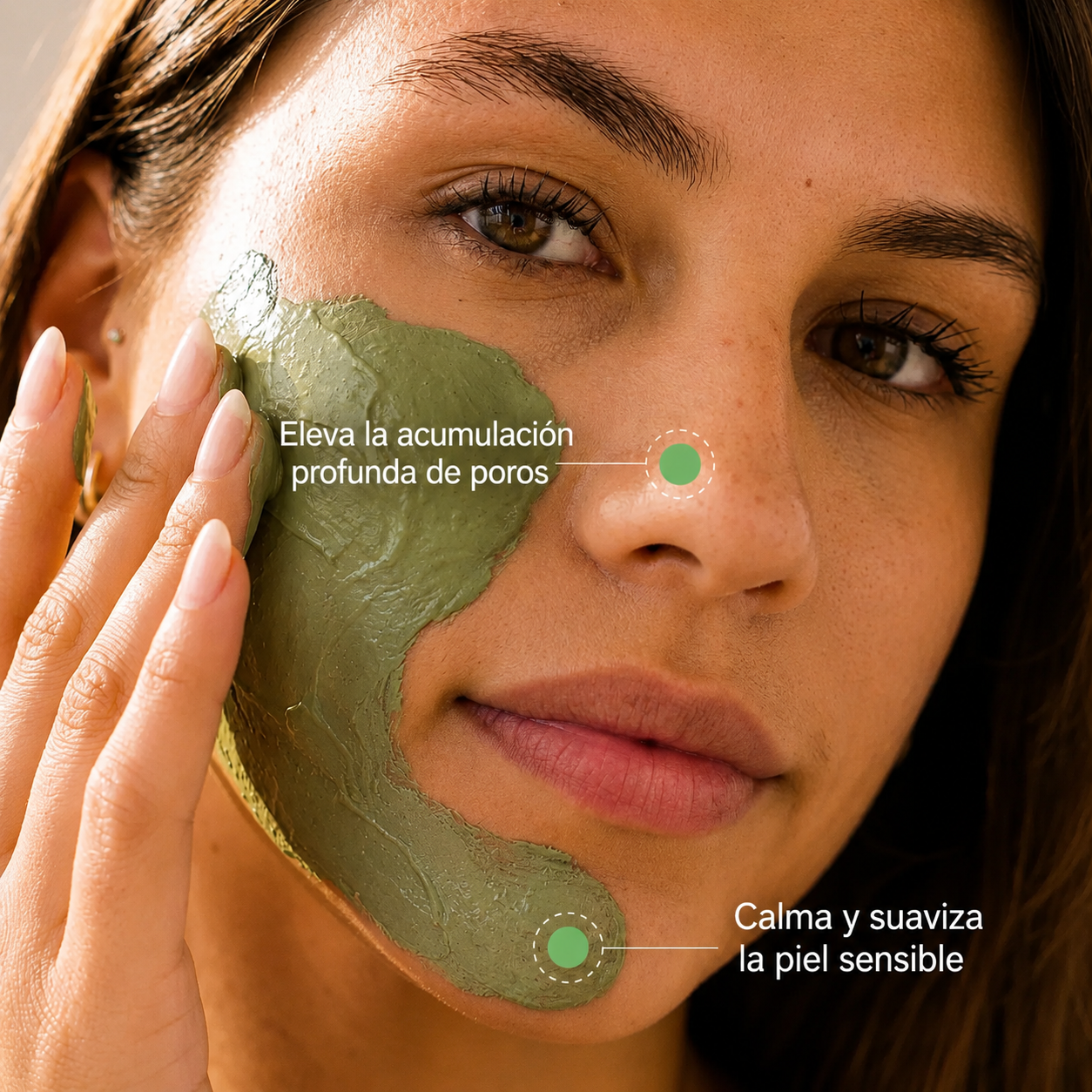 Mascarilla facial de burbujas profundas con albahaca sagrada Amara Ganic™