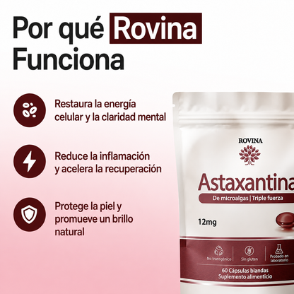 Cápsulas Blandas de Astaxantina Rovina